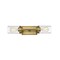 Z-Lite Calliope 2 Light Wall Sconce, Foundry Brass & Clear 617-2S-FB - alternate 3